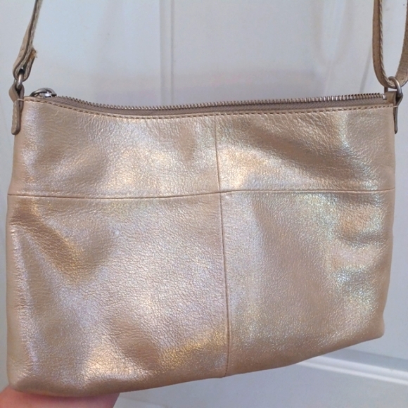 Fossil 💫 Goat Hide Leather Crossbody Bag EUC - Picture 4 of 5